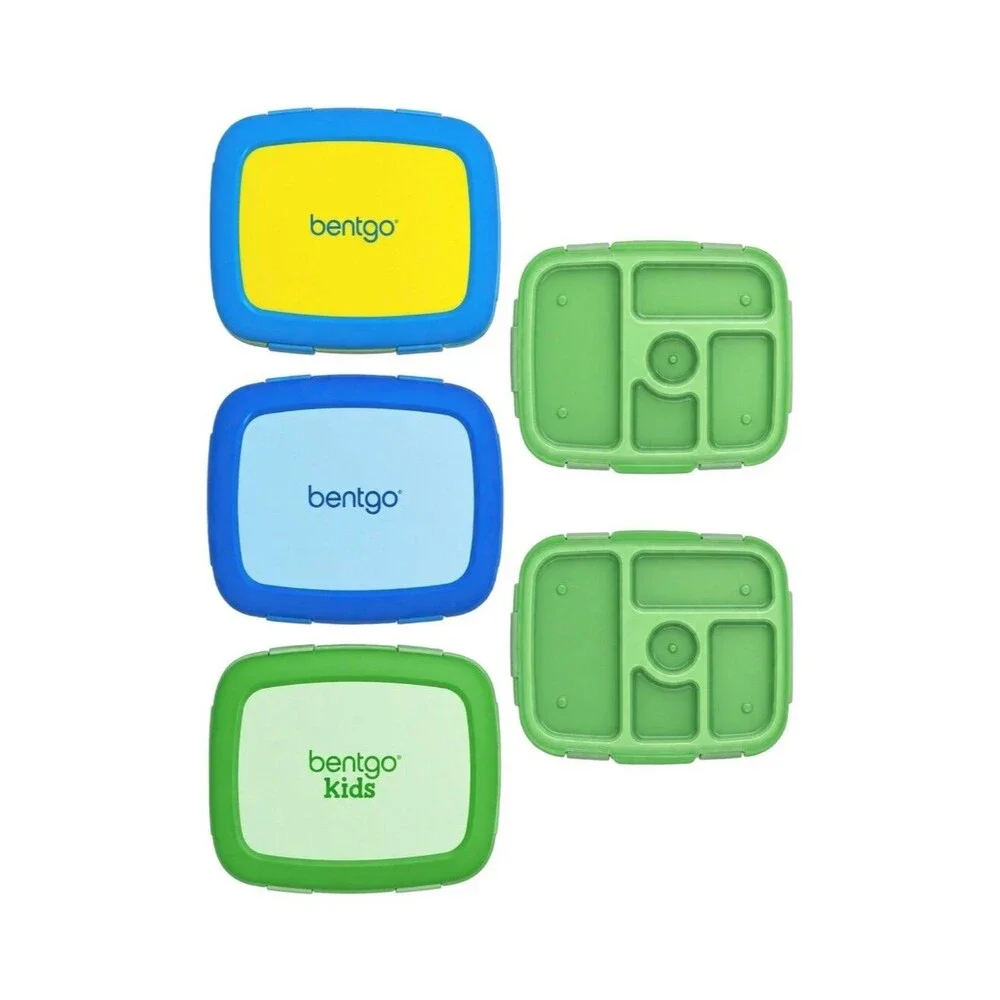 Bentgo Fresh Bento Lunch Box Blue Green Yellow Kids Back To School Elementary